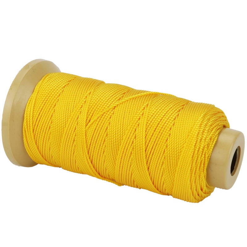 McFanBe Twisted Nylon Line Twine String Cord for Gardening Marking DIY Projects Crafting Masonry (Yellow, 1.5mm-328 feet) - Image 2